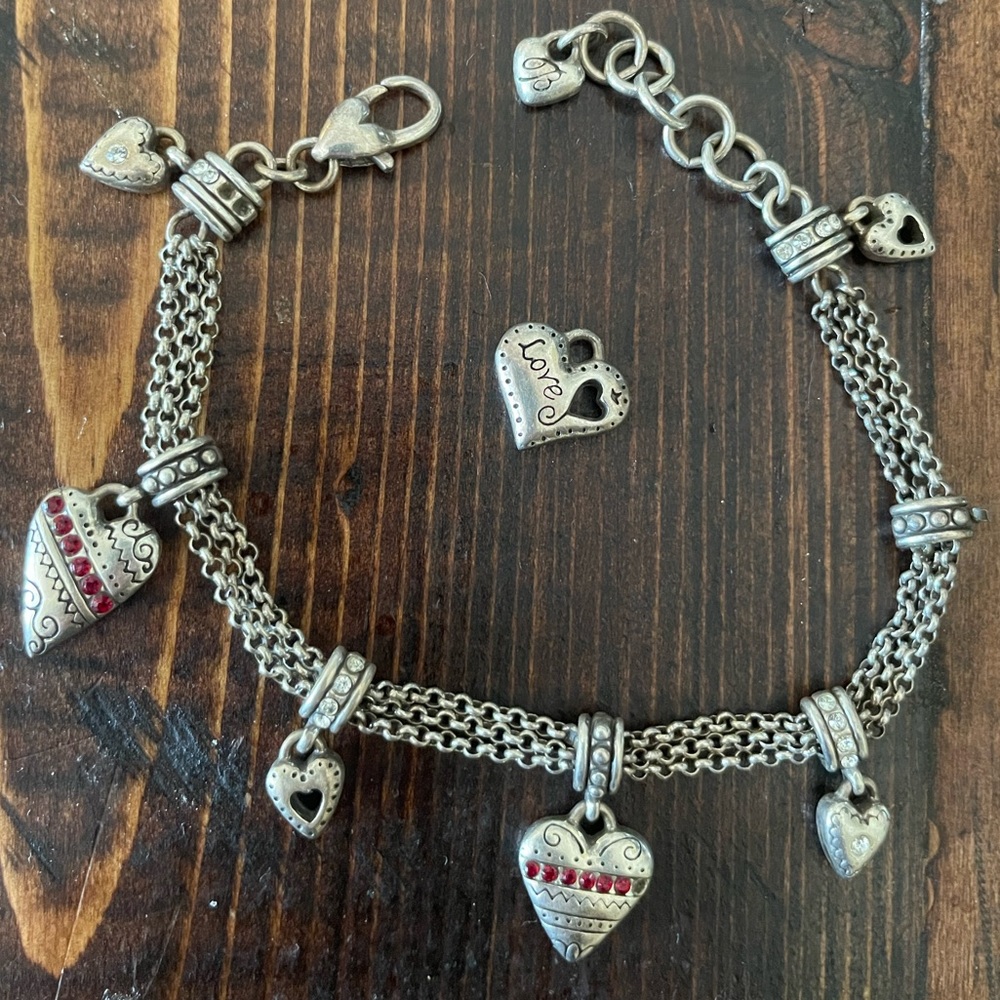 Brighton raining hearts bracelet
